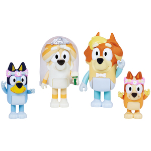 Bluey Wedding Time Figures 4 Pack