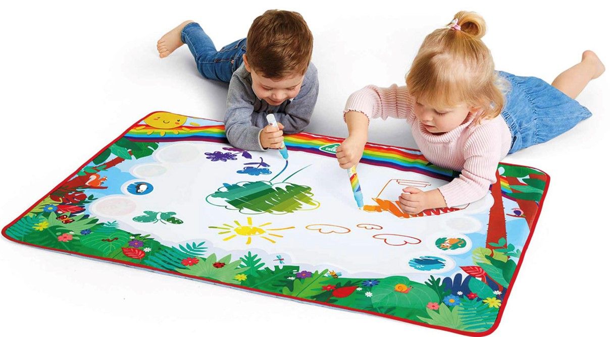 Aqua mat and children playing.