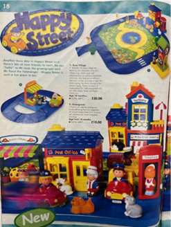 Happystreet old magazine feature showcasing toys.